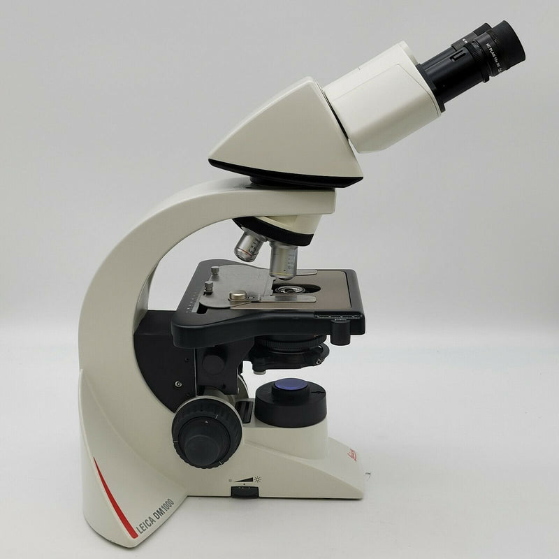 Leica Microscope DM1000 with Binocular Head and 4x, 10x, 40x, 100x Objectives - microscopemarketplace