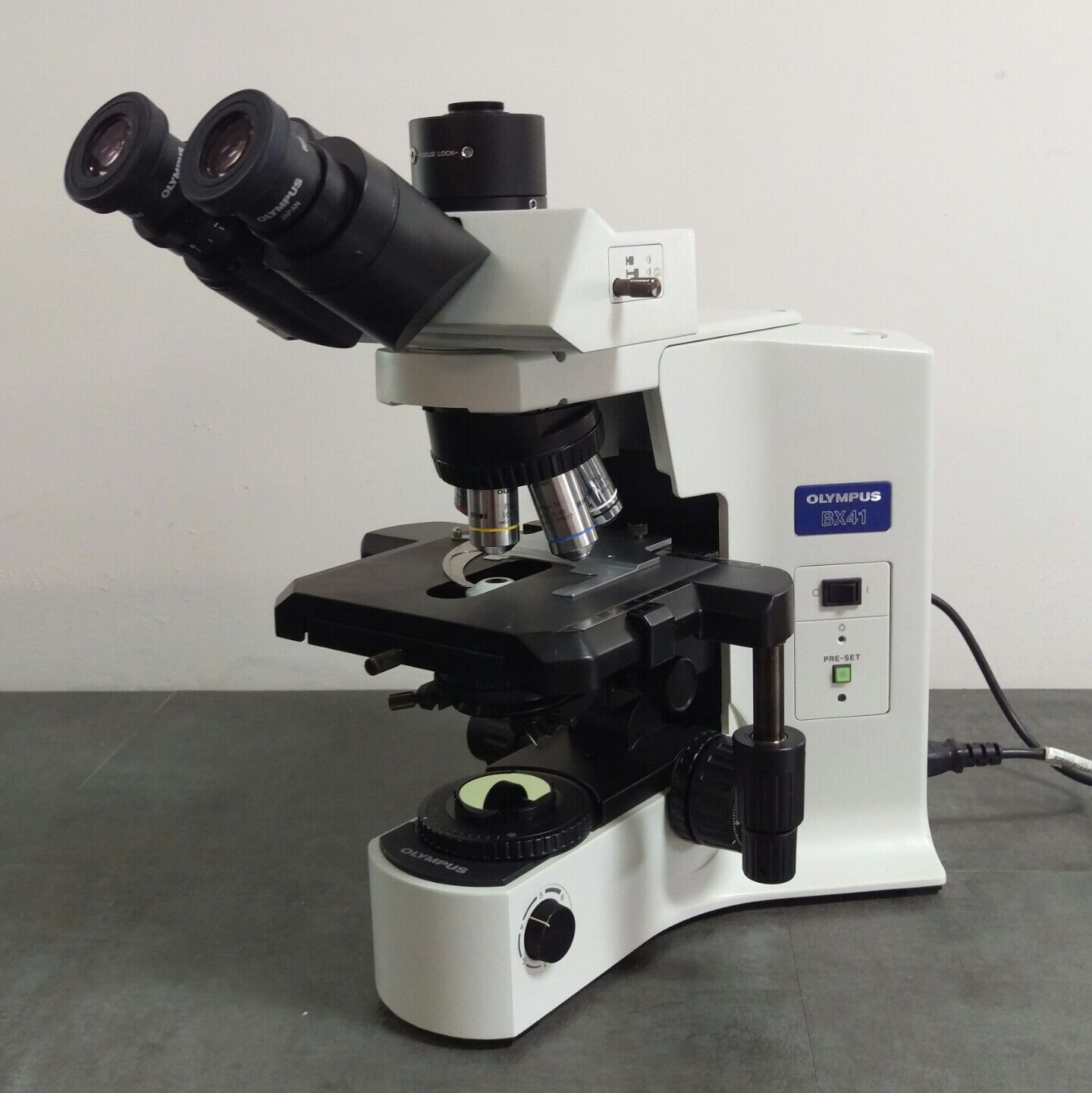 Olympus Microscope BX41 with Trinocular Head and 100x - microscopemarketplace
