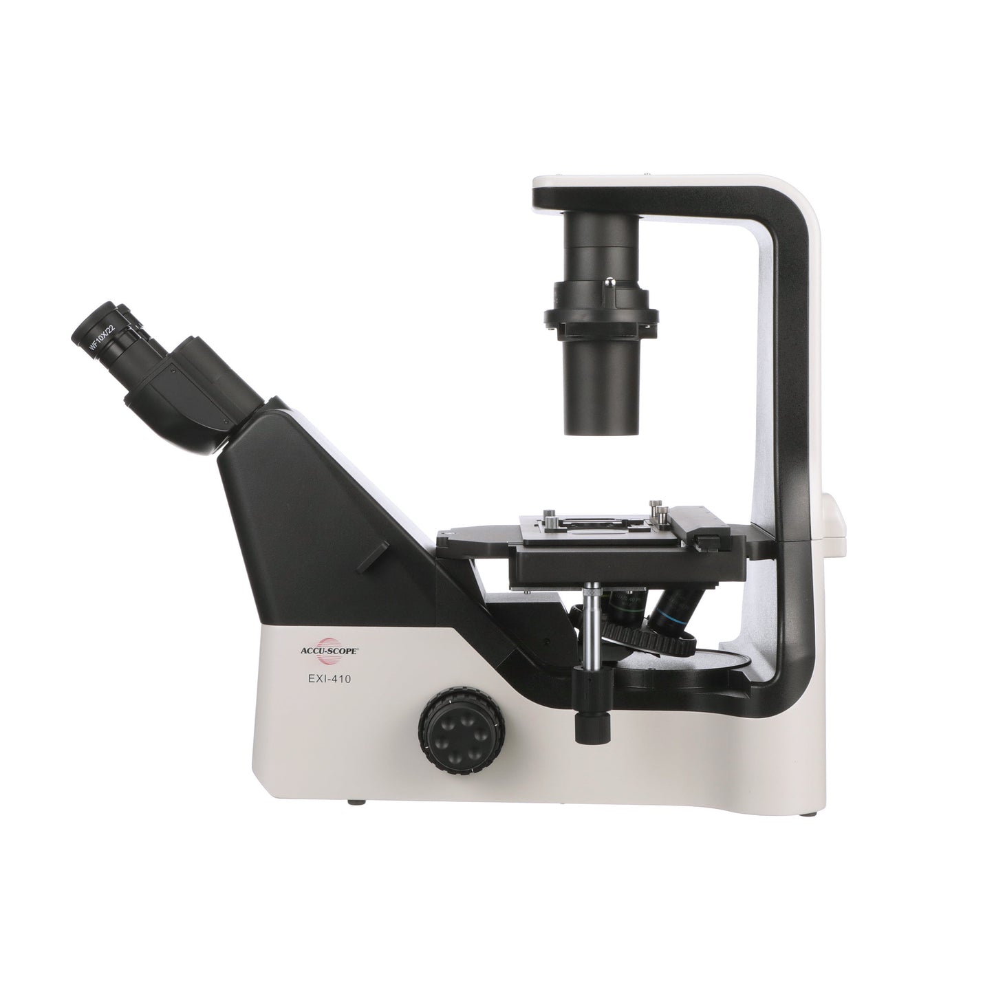 Accu-Scope EXI-410 Inverted Microscope with Phase Contrast - microscopemarketplace