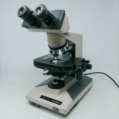 Olympus Microscope BH-2 with Binocular Head and SPlan 2x Objective for Pathology - microscopemarketplace