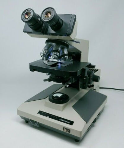 Olympus Microscope BH2 BH-2 with 100W Lamphouse and 50x Oil Objective - microscopemarketplace
