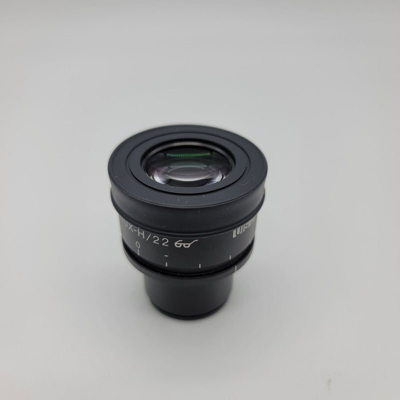 Olympus Microscope WHN10X-H/22 Focusing Eyepiece with KR-207 Reticle - microscopemarketplace